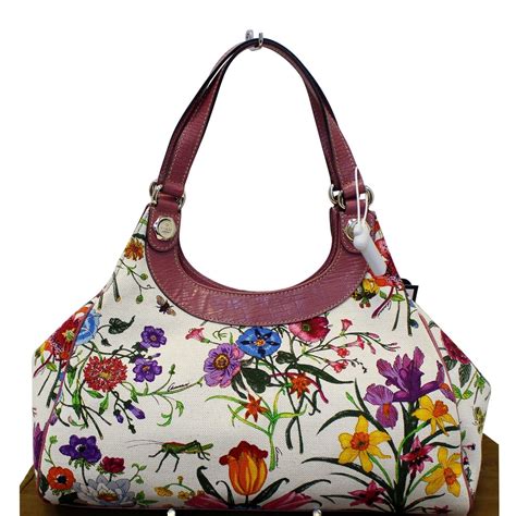 gucci floral hobo bag|Gucci hobo bags outlet.